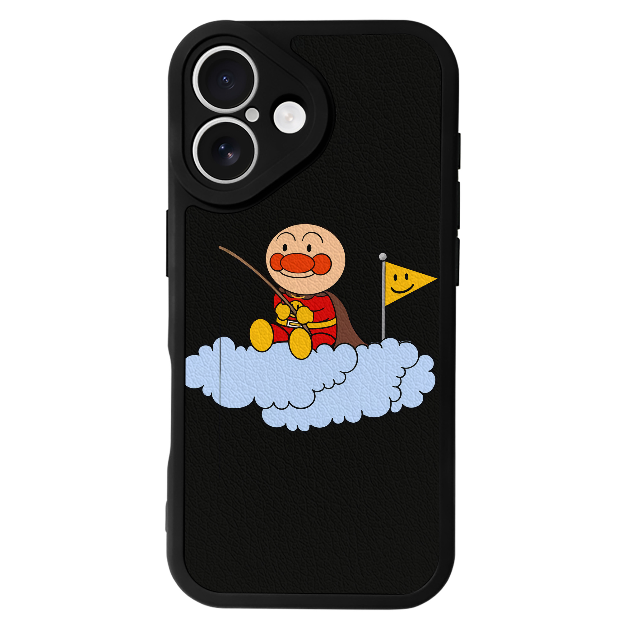 （画像用） アンパンマン Anpanman 【iPhone 16シリーズ対応】シリコンスマホケース（レザー調） 材質：シリコン